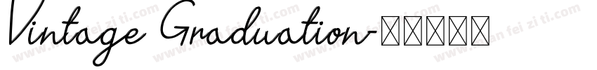 Vintage Graduation字体转换
